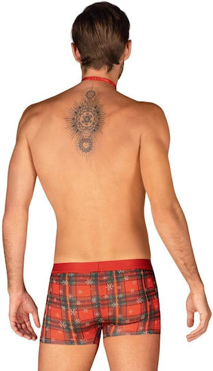 Obsessive Mr Merrliio Ανδρικό Sexy Boxer Κόκκινο