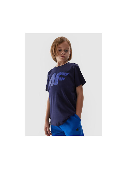 4F Kinder-T-Shirt Blau