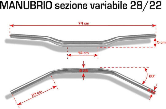 Barracuda Fat Bar 28mm Blau N1016-28/22U
