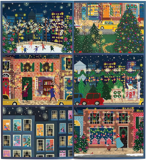 Galison Joy Laforme Winter Lights 12 Days Of Puzzles Holiday Countdown Παζλ Χριστουγεννιάτικο Διακοσμητικό 80τμχ