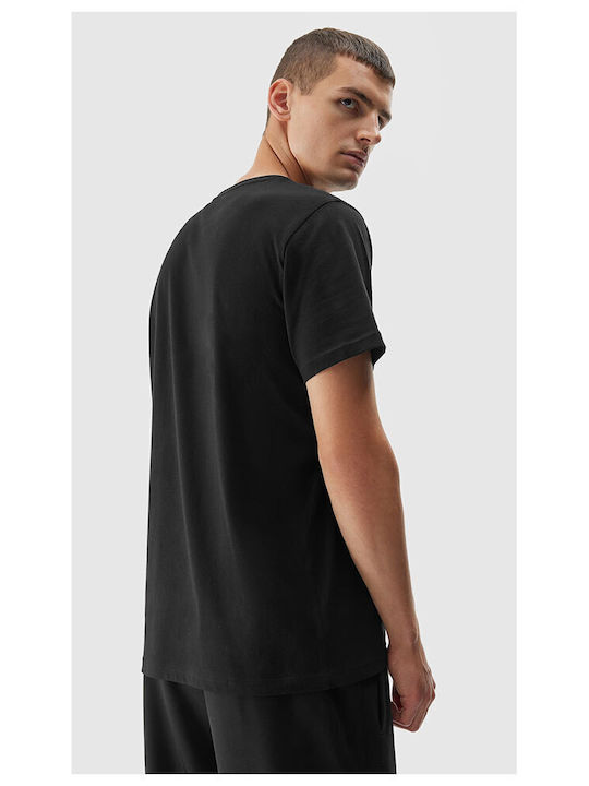 4F Men's Short Sleeve Blouse Black