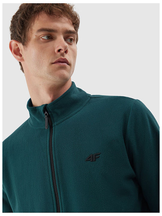 Men's Fleece Cardigan Green