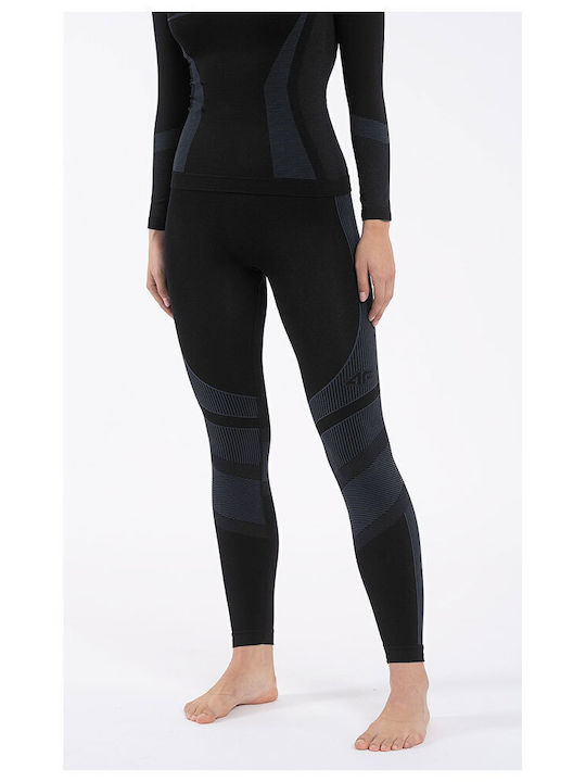 4F Thermoactive Γυναικείο Ισοθερμικό Παντελόνι Μαύρο