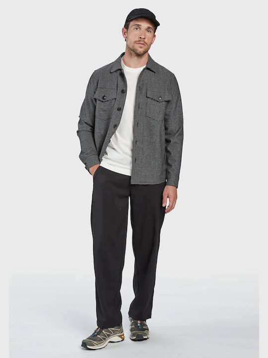 Gabba Clipper Herrenhemd Overshirt Langärmelig Gray