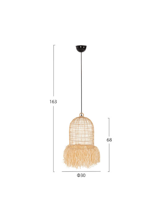 HomeMarkt Hängelampe Einfaches Licht für Fassung E27 Braun