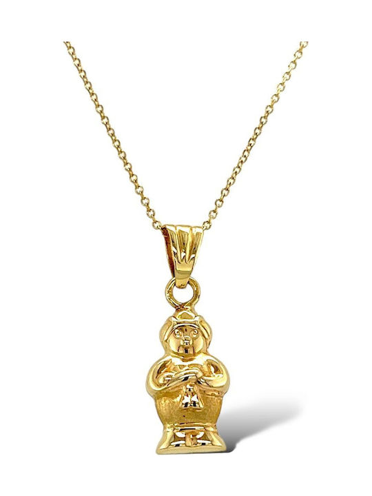 Xryseio Kids Pendant Family in Gold 14K