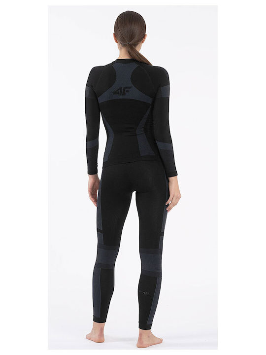 4F Thermoactive Γυναικείο Ισοθερμικό Παντελόνι Μαύρο