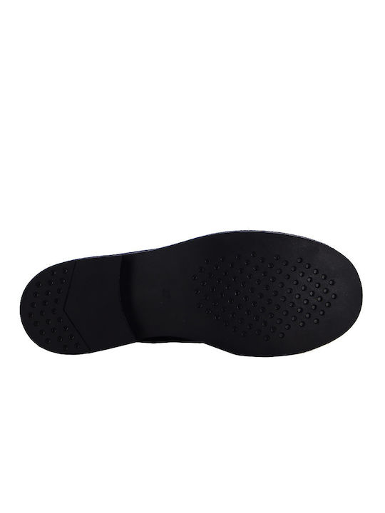 Leder Damenstiefel Schwarz