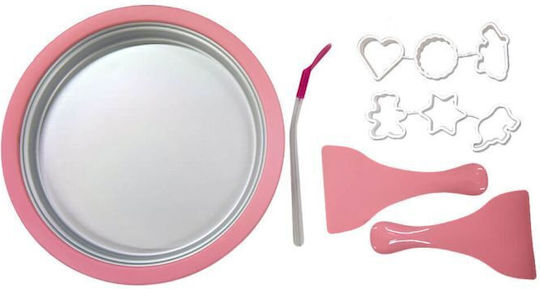 Mikamax Konditorei-Werkzeug DIY Ice Cream Rolling Pan aus Kunststoff 30cm