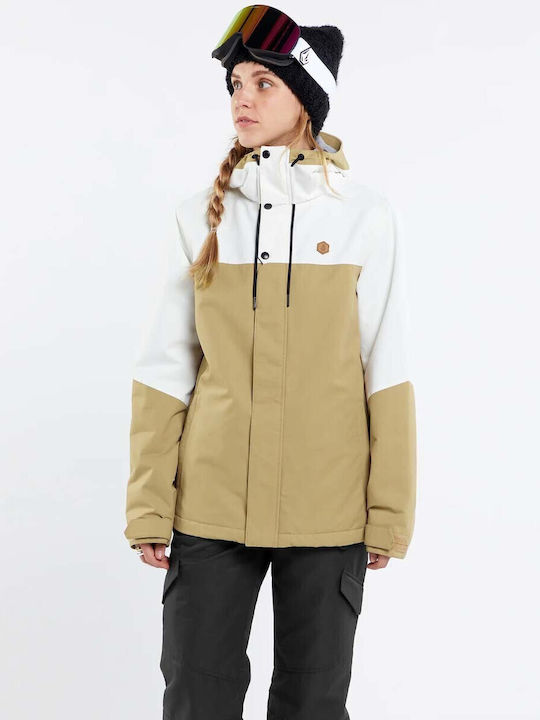 Volcom Bolt H0452413-DKA Γυναικείο Μπουφάν για Σκι & Snowboard Μπεζ