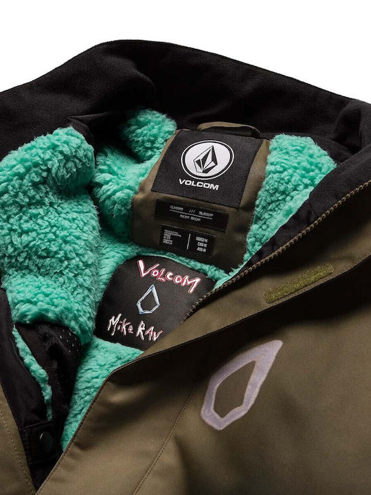 Volcom Ravraah G0652412-WTR Ανδρικό Μπουφάν για Σκι & Snowboard Χακί