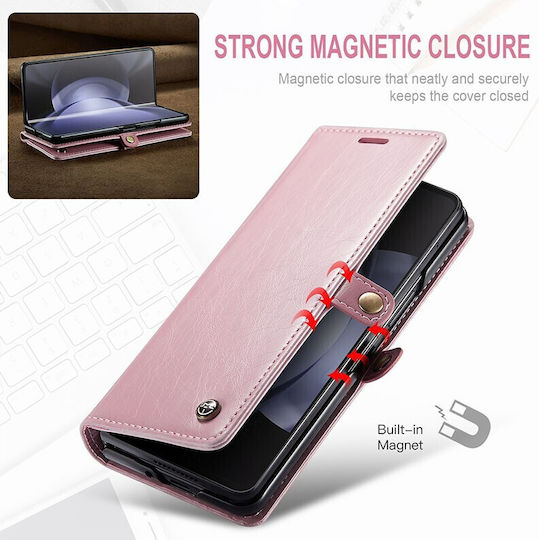 003 Lite Book Leather Pink (Galaxy Z Fold5)