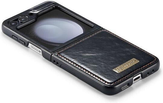 003 Lite Back Cover Δερμάτινο Μαύρο (Galaxy Z Flip5)