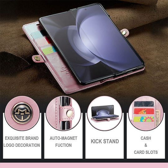 003 Lite Book Leather Pink (Galaxy Z Fold5)