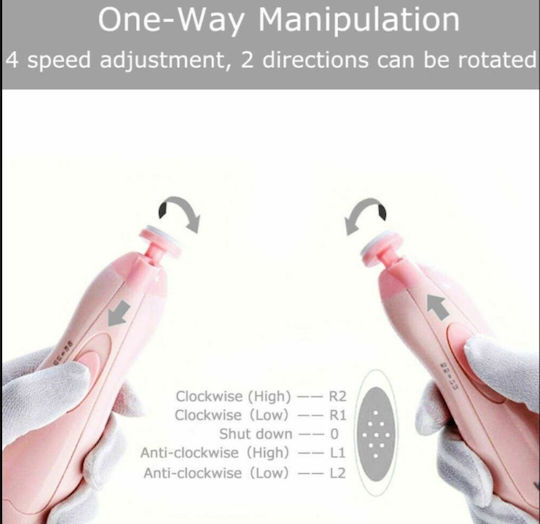 Baby Electric Nail File Pink 500-969924F-PZ