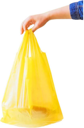 Plastiktüten für Verpackungen Hemdchen-Typ Gelbe 1kg Papierplastik A'