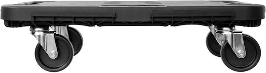 vidaXL Platform Trolley for Weight Load up to 300kg Black
