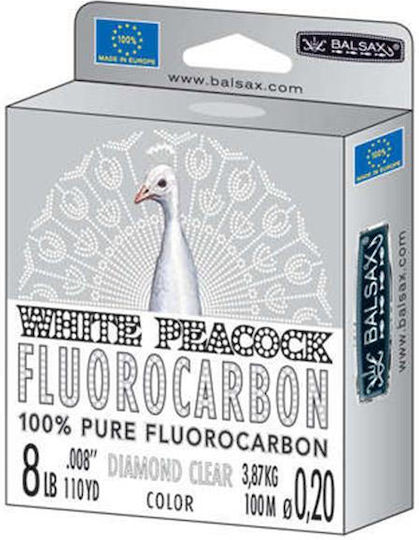Balsax Angelschnur Fluorocarbon Weiß 100m / 0.3mm