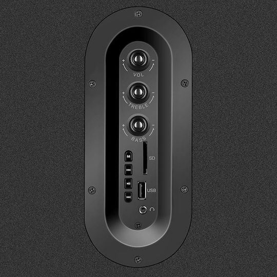 Sven SPS-710 Kabellose Computerlautsprecher 2.0 mit Bluetooth und Leistung 40W in Schwarz Farbe
