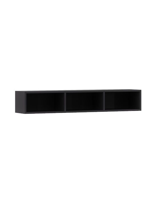 Shelf Wall Lazzy Black 120x25x20cm