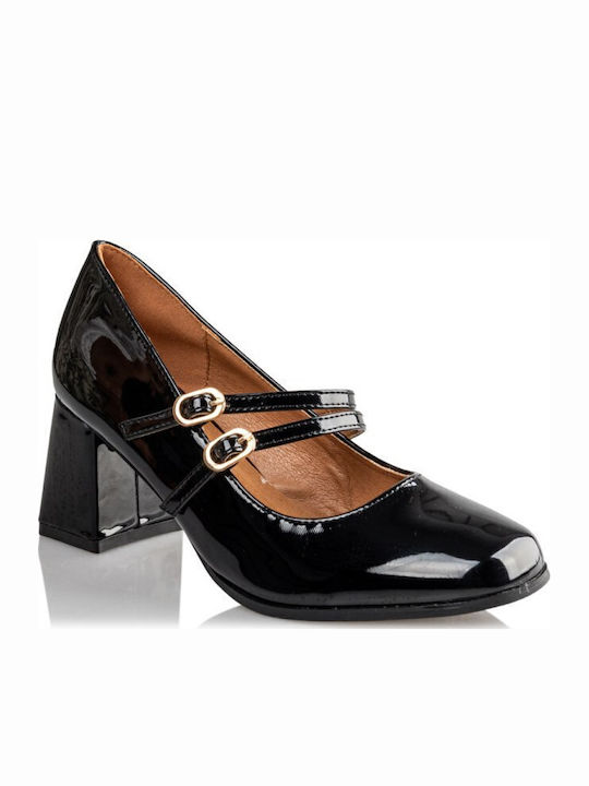 Pumps mit Riemchen Schwarze