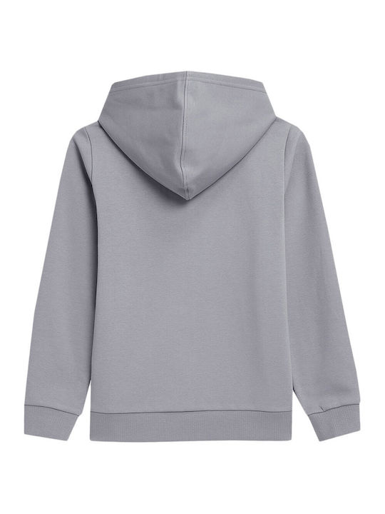 4F Cardigan pentru copii din material frotirat cu glugă Gray