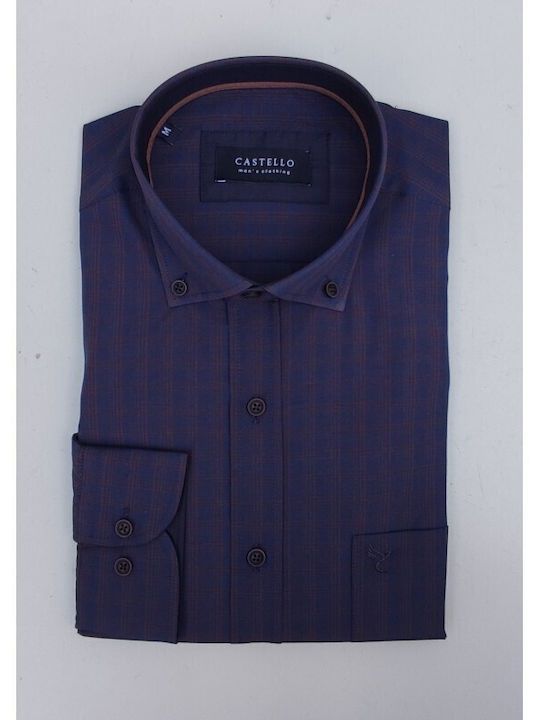 Castello 021-4000 2217 Shirt plaid blue