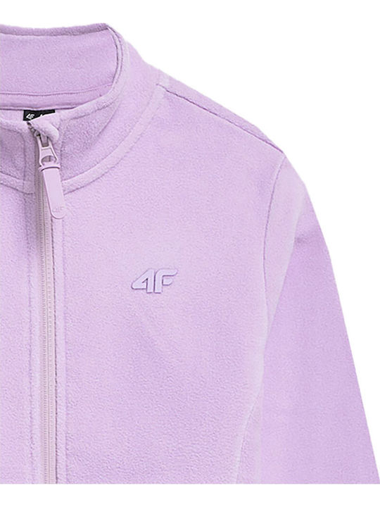 Kids Cardigan Fleece Purple