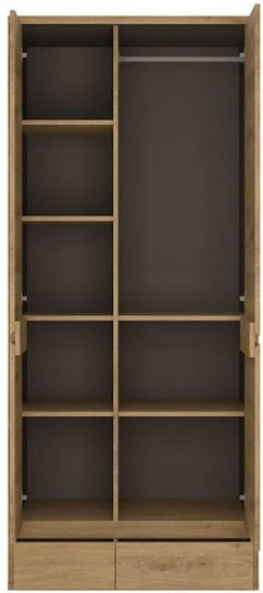 Doppeltür Kleiderschrank Stockholm 86x58x197cm