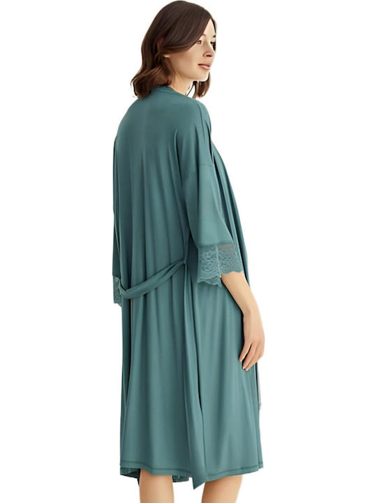 Angel's Secret Nightgown Maternity & Nursing Green