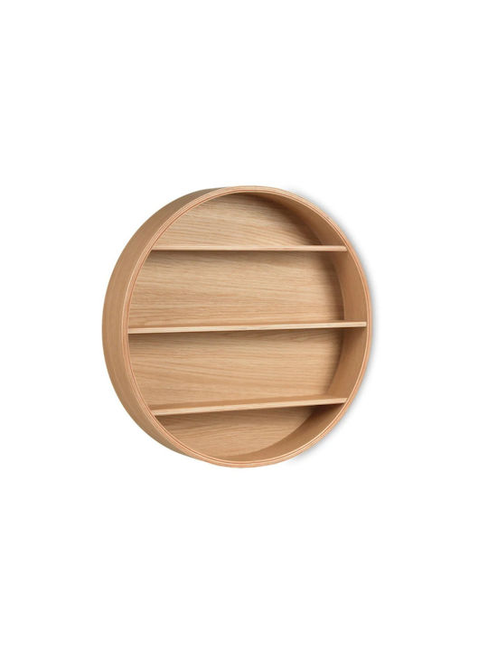 Παιδικό Ράφι Round Τοίχου Μπεζ 55x55x12εκ.