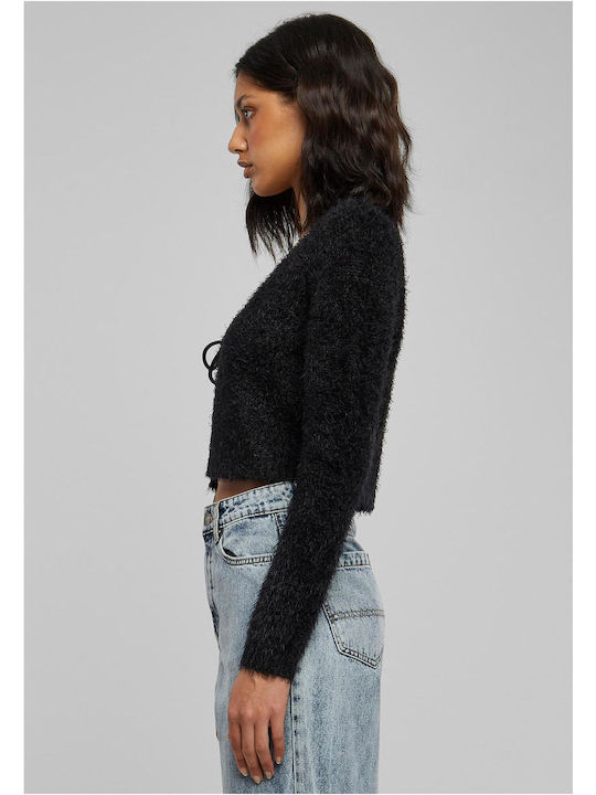 Urban Classics Short Women's Knitted Cardigan Black