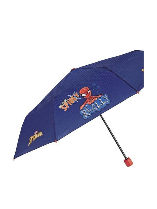 Rain Spiderman Kids Umbrellas Blue Curved Handle 50cm Rain Spiderman Kids Umbrellas Blue Curved Handle 50cm