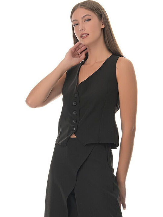 Damen Weste Schwarz