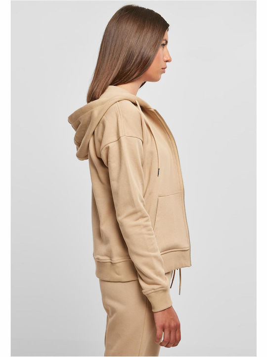 Γυναικεία Ζακέτα Φούτερ Union Beige