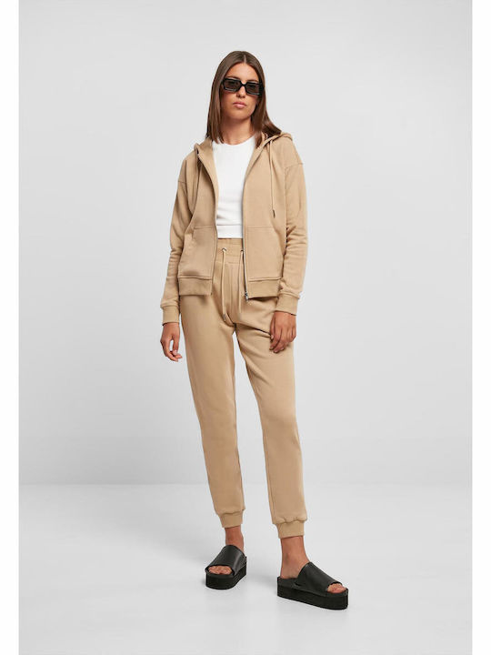Γυναικεία Ζακέτα Φούτερ Union Beige