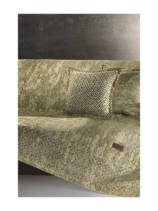 Guy Laroche Sofa Throws 2 Seater Nobel 180x250cm Olive