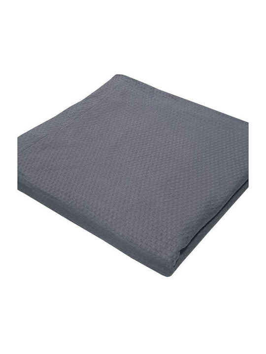 Le Blanc Blanket Pique Queen 240x260cm Sanforized Grey