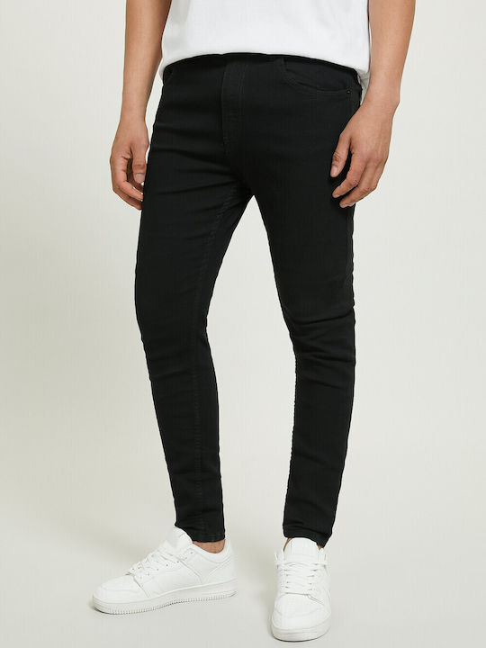 Alcott Herrenhose Elastisch in Skinny Passform Schwarz