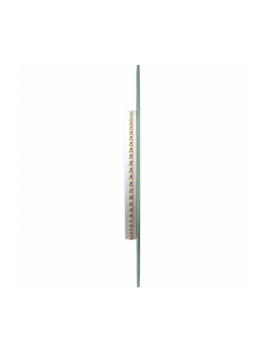 vidaXL Rund Badezimmerspiegel Led 40x40cm Transparent