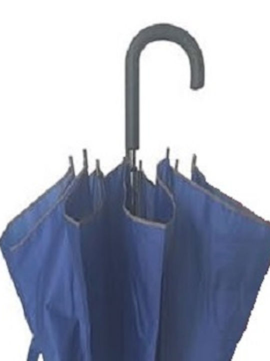 Rain Umbrelă de ploaie with Walking Stick Blue