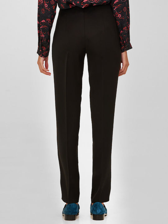 Laura Donini Women's Fabric Trousers Black