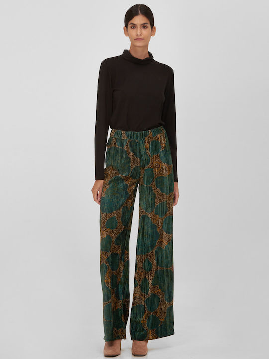 Laura Donini Women's Fabric Trousers in Wide Line