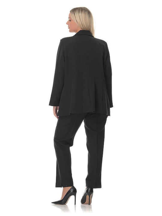 Honey Women's Black Suit in Loose Fit