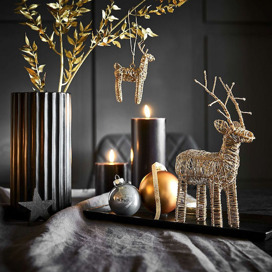 Butlers Dekorative Lampe Wachs-Politur Schwarz 3Stück