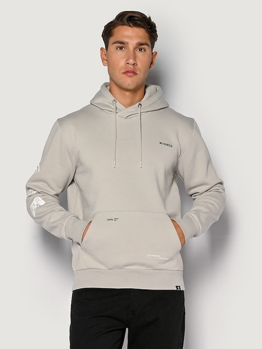 Brokers Jeans Men's Sweatshirt with Hood Gray