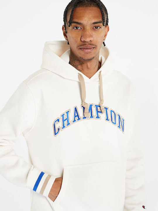 Champion Men's Sweatshirt with Hood White