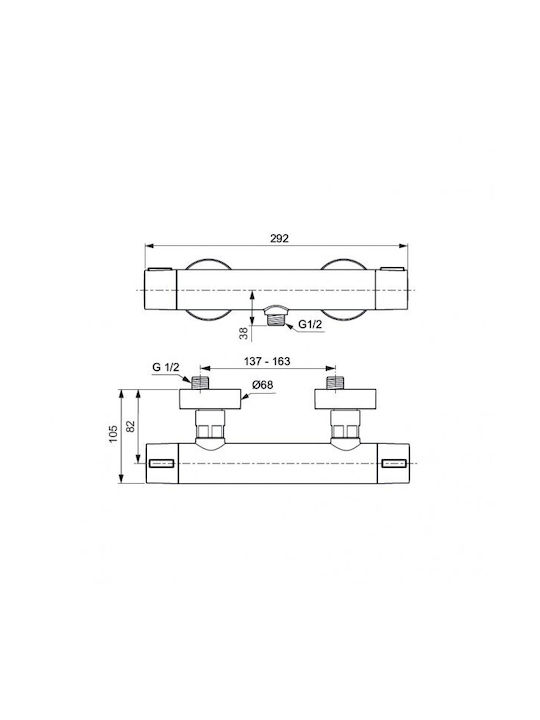 Ideal Standard Ceraplan Mixing Sink Faucet Gray