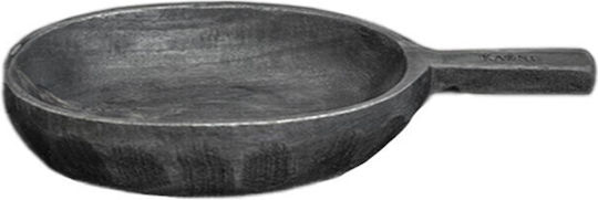 Nakaro Wood Bol de Servire Rotund Lemn Negru cu Diametru 38buc