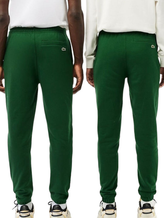 Lacoste Men's Sweatpants with Rubber Green